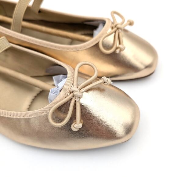 Kenneth Cole Reaction Copy Tap Ballet Flat Women's Gold Size US8 EU39 - Picture 11 of 12